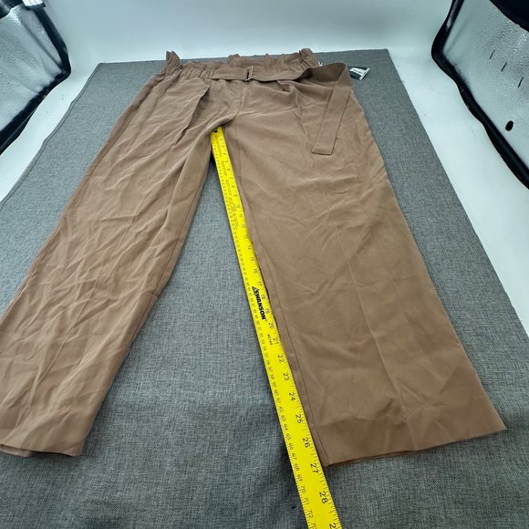New! Worthington Womens Straight Pull-On Pants Brown XL Pockets High Waisted - Picture 6 of 15